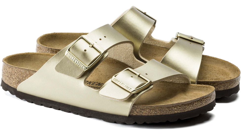Birkenstock Arizona Birko-Flor Sandals - Womens, Gold, 41, 1016110-R-41