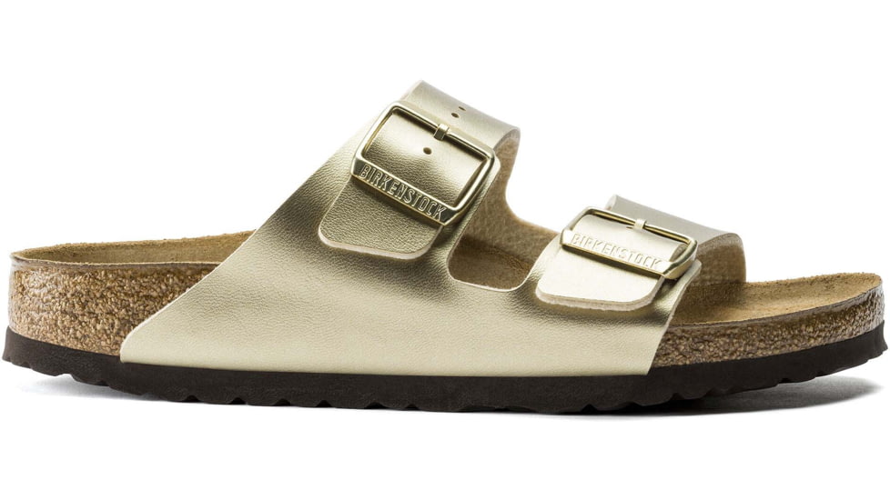 Birkenstock Arizona Birko-Flor Sandals - Womens, Gold, 41, 1016110-R-41