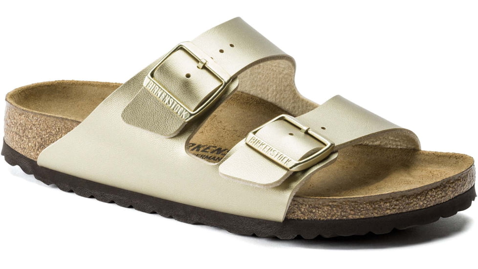 Birkenstock Arizona Birko-Flor Sandals - Womens, Gold, 41, 1016110-R-41