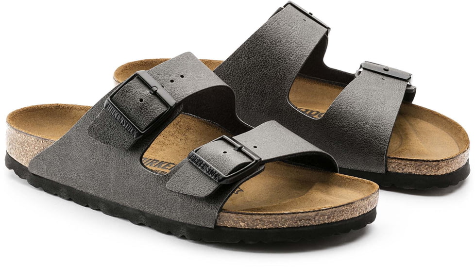 Birkenstock Arizona Birko-Flor Sandals - Womens, Pull Up Anthracite, 39, 1000126-R-39