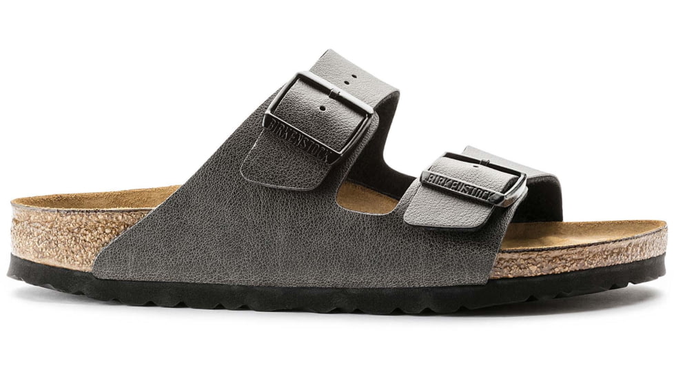 Birkenstock Arizona Birko-Flor Sandals - Womens, Pull Up Anthracite, 39, 1000126-R-39