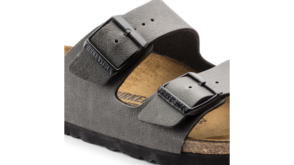 Birkenstock Arizona Birko-Flor Sandals - Womens, Pull Up Anthracite, 39, 1000126-R-39