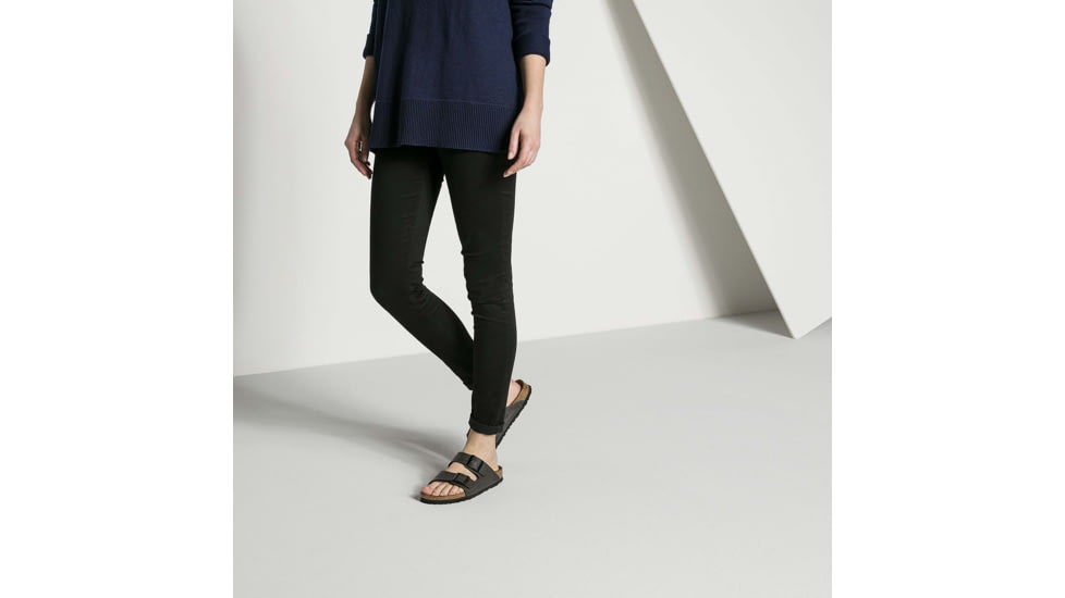 Birkenstock Arizona Birko-Flor Sandals - Womens, Pull Up Anthracite, 39, 1000126-R-39