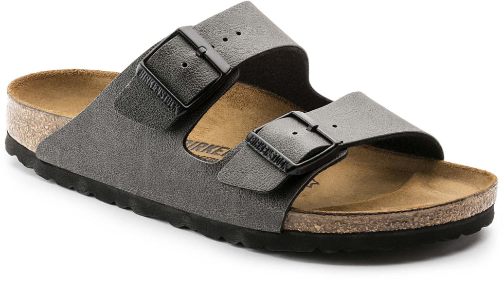 Birkenstock Arizona Birko-Flor Sandals - Womens, Pull Up Anthracite, 39, 1000126-R-39