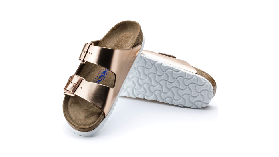 Birkenstock Arizona Metallic Soft Footbed - Women's, Copper, 42 95209-3-42