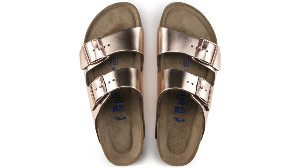 Birkenstock Arizona Metallic Soft Footbed - Women's, Copper, 42 95209-3-42