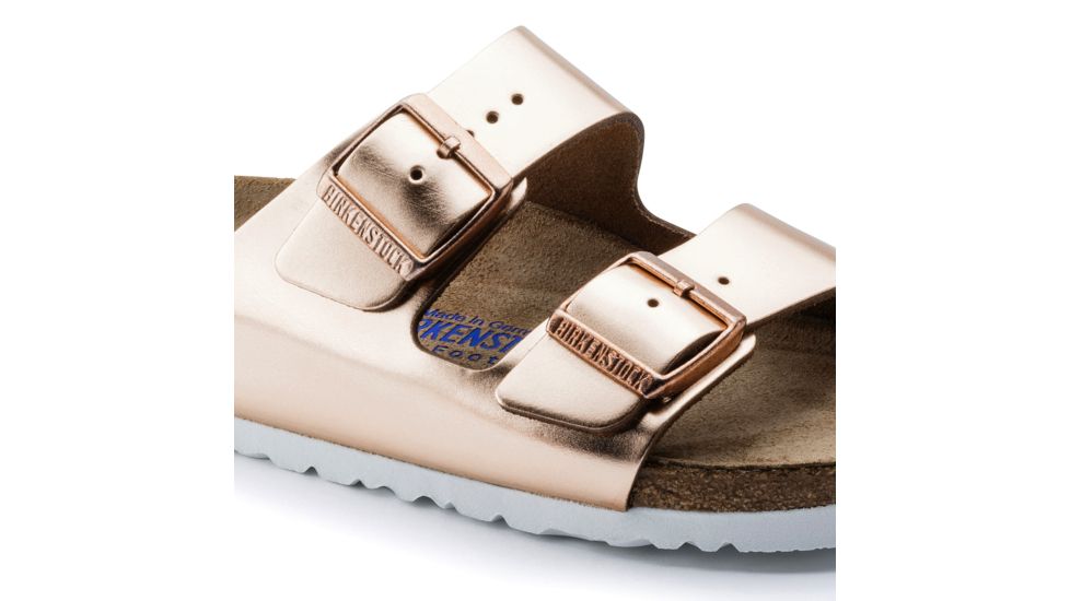 Birkenstock Arizona Metallic Soft Footbed - Women's, Copper, 42 95209-3-42