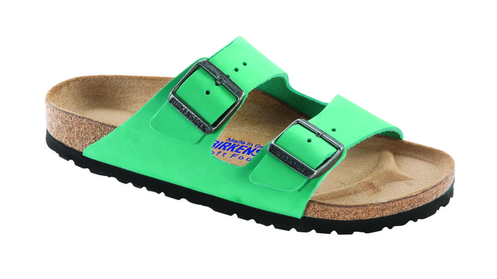 Birkenstock Arizona Nubuck Soft Footbed Sandal - Women's-Billiard-Medium-40