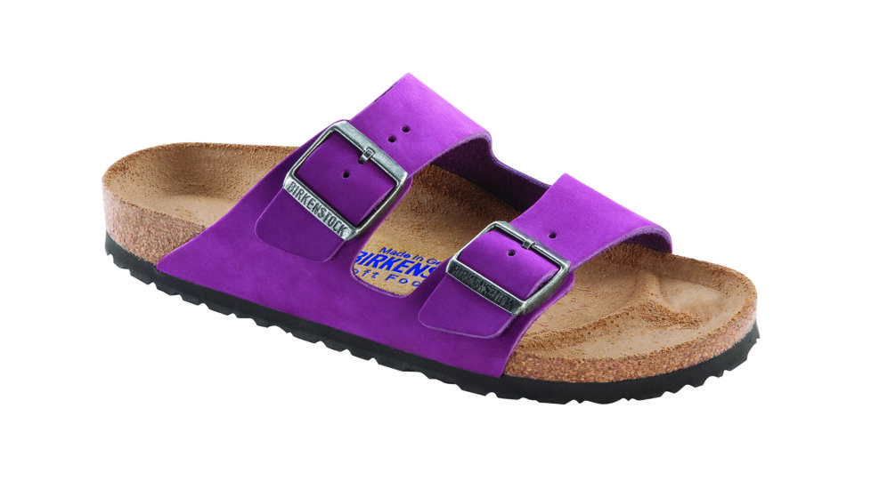 Birkenstock Arizona Nubuck Soft Footbed Sandal - Women's-Magenta-Medium-39