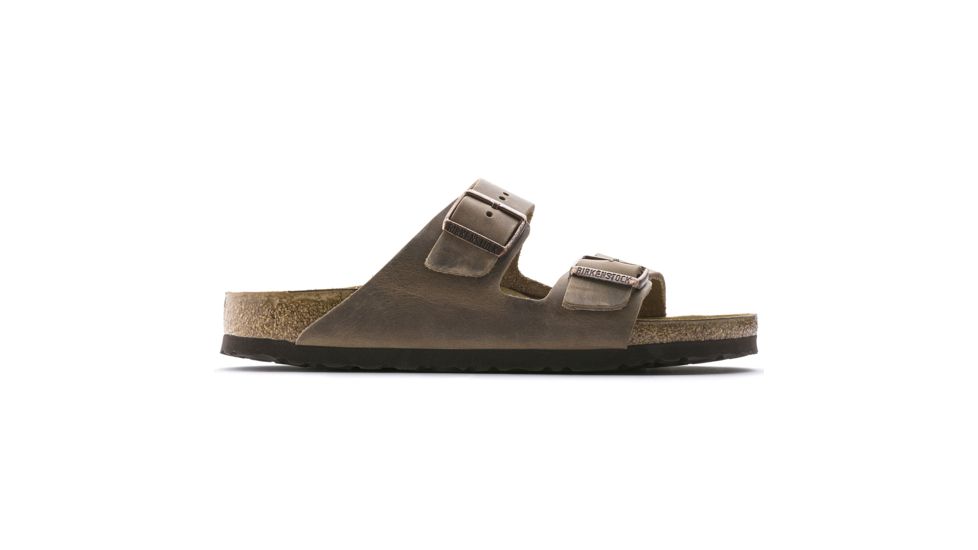 Birkenstock Arizona Oiled Leather Cork-Latex Footbed Sandals, Tobacco Oiled Leather, Narrow, 37, 352203-37