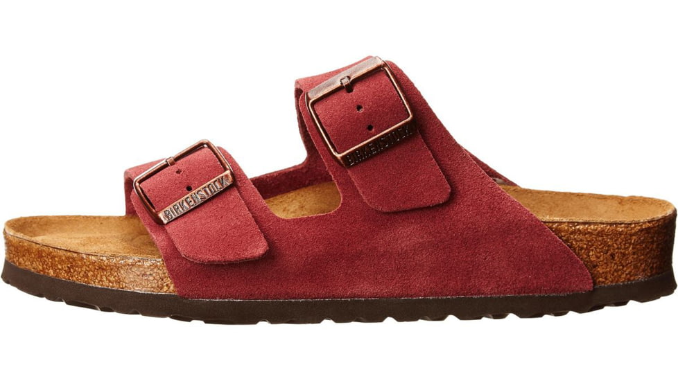 Birkenstock Arizona Suede Soft Footbed Sandal - Women's-Sun Dried Tomato-Medium-42
