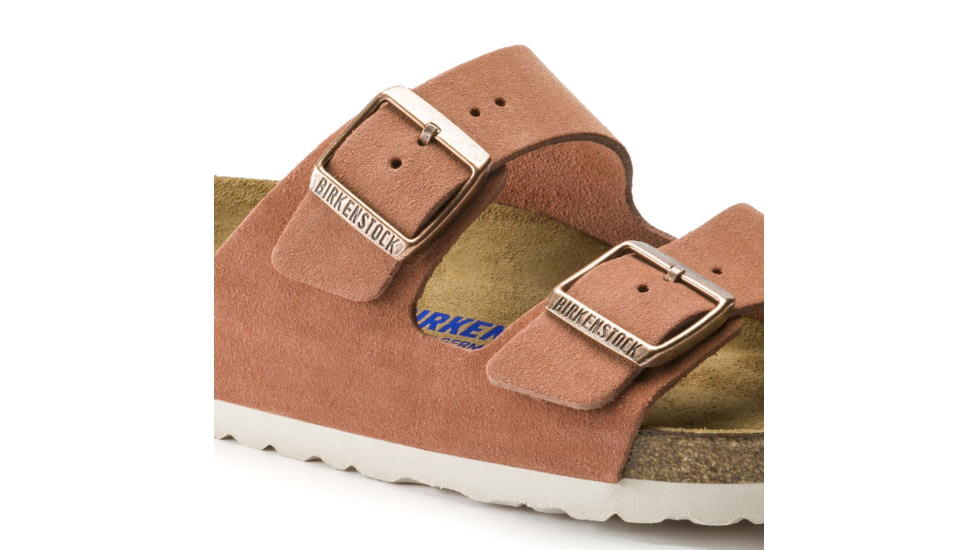 Birkenstock Arizona Soft Footbed Suede Leather Sandals - Womens, Earth Red, 36, 1015888-N-36