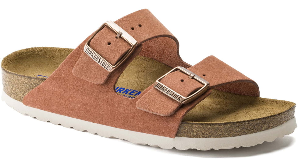 Birkenstock Arizona Soft Footbed Suede Leather Sandals - Womens, Earth Red, 36, 1015888-N-36