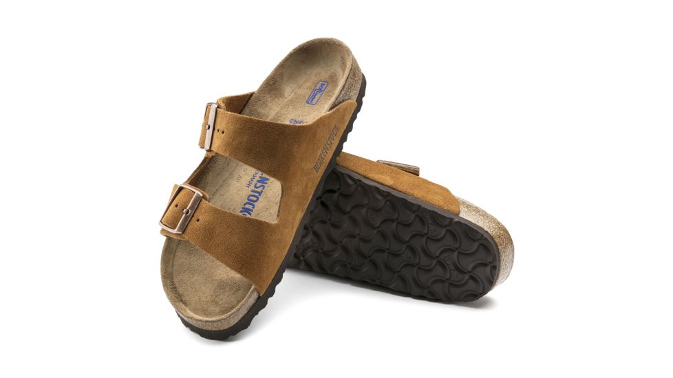 Birkenstock Arizona Soft Footbed Suede Leather Sandals - Womens, Minke Suede, Medium, 42, 1009526-42