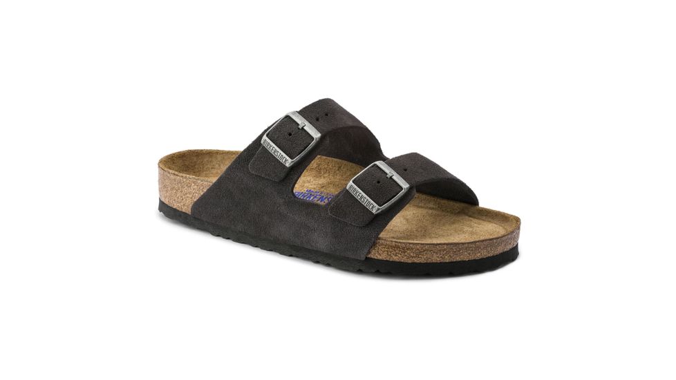 Birkenstock Arizona Suede Soft Footbed, Velvet Grey, 41 EU Narrow 55232-3-41