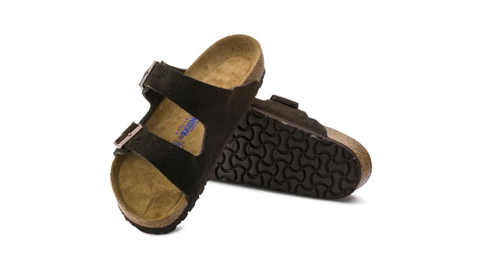 Birkenstock Arizona Suede Soft Footbed - Women's, Mocha, 35 95131-1-35