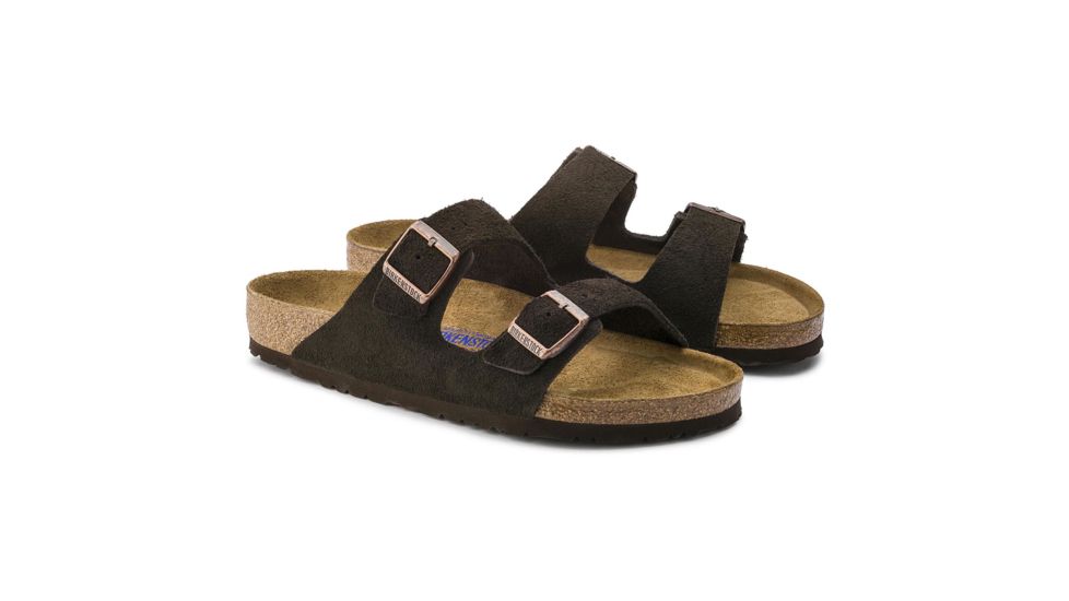 Birkenstock Arizona Suede Soft Footbed - Women's, Mocha, 35 95131-1-35