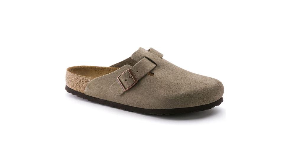 Birkenstock Birkenstock Boston Soft Footbed Narrow Taupe Suede, 560773-38