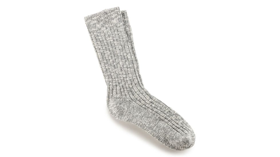 Birkenstock Cotton Slub Socks - Womens, Gray White, 36, 1008032-36