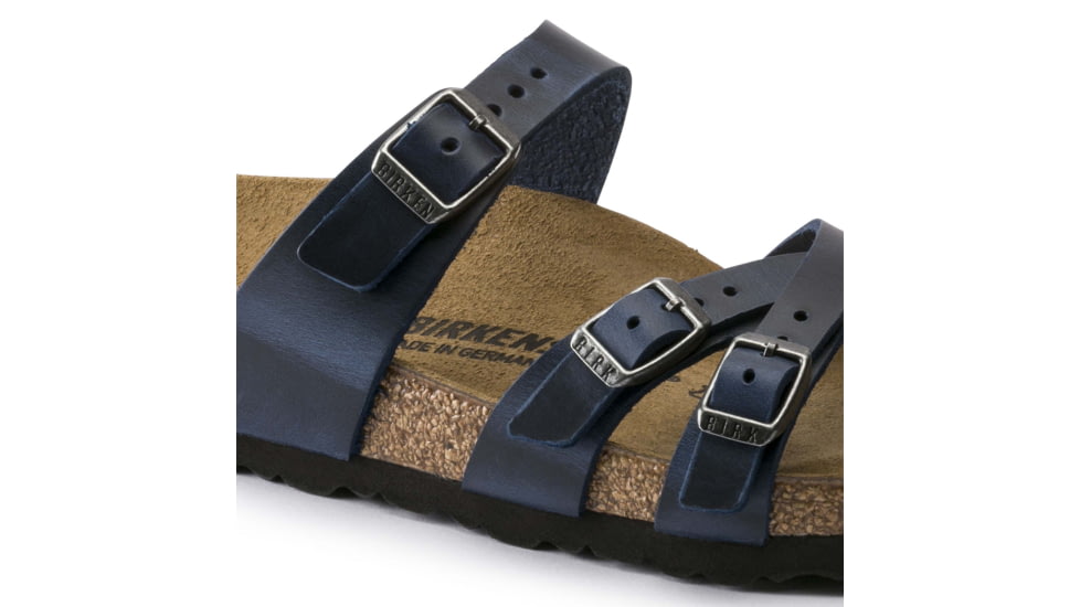 Birkenstock Franca Oiled Leather Sandals - Womens, Blue, 38, 1015932-R-38