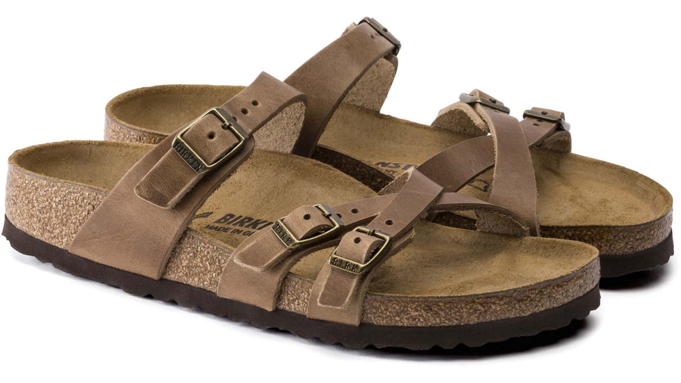 Birkenstock Franca Oiled Leather Sandals - Womens, Tobacco, 37, 1015930-R-37