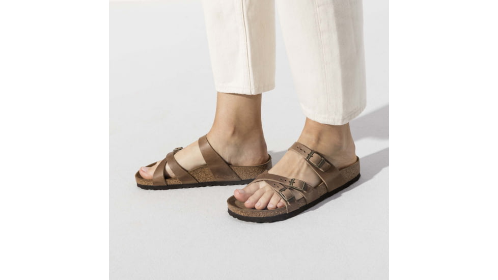 Birkenstock Franca Oiled Leather Sandals - Womens, Tobacco, 37, 1015930-R-37