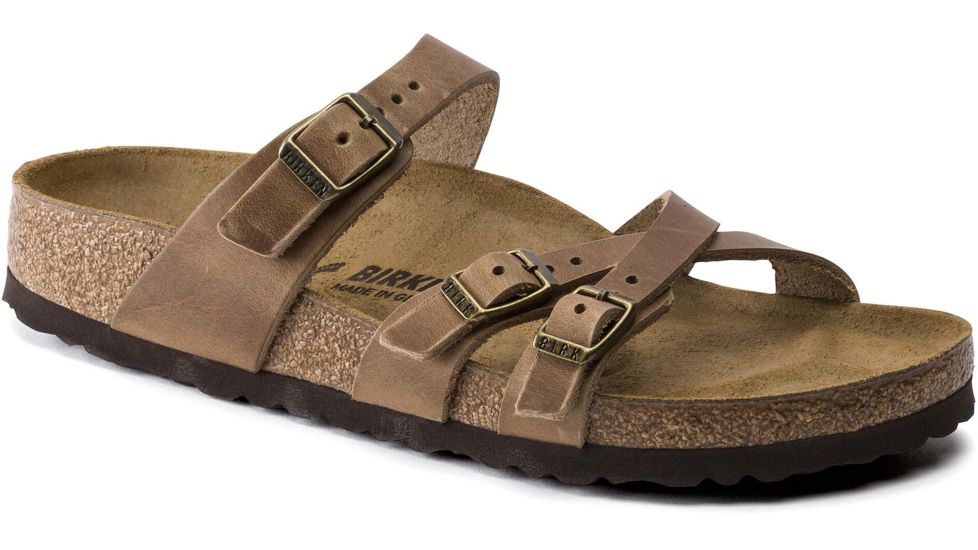 Birkenstock Franca Oiled Leather Sandals - Womens, Tobacco, 37, 1015930-R-37
