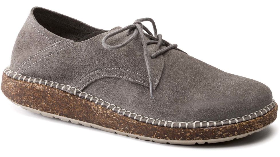 Birkenstock Gary Suede Shoes - Womens, Light Grey, 36, 1016388-N-36