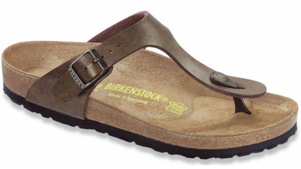 Gizeh Birko-Flor Sandal - Womens-Golden Brown-Narrow-37