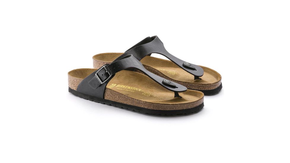 Birkenstock Gizeh Birko-Flor Sandal - Womens, Licorice Birko-Flor, 36, 541951-54195-36