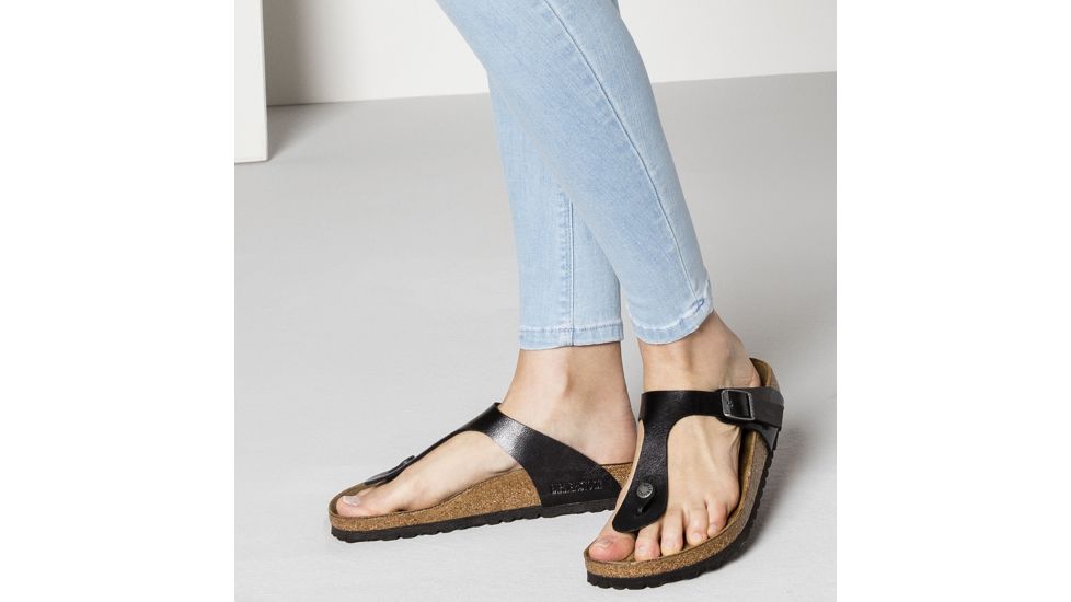 Birkenstock Gizeh Birko-Flor Sandal - Womens, Licorice Birko-Flor, 36, 541951-54195-36