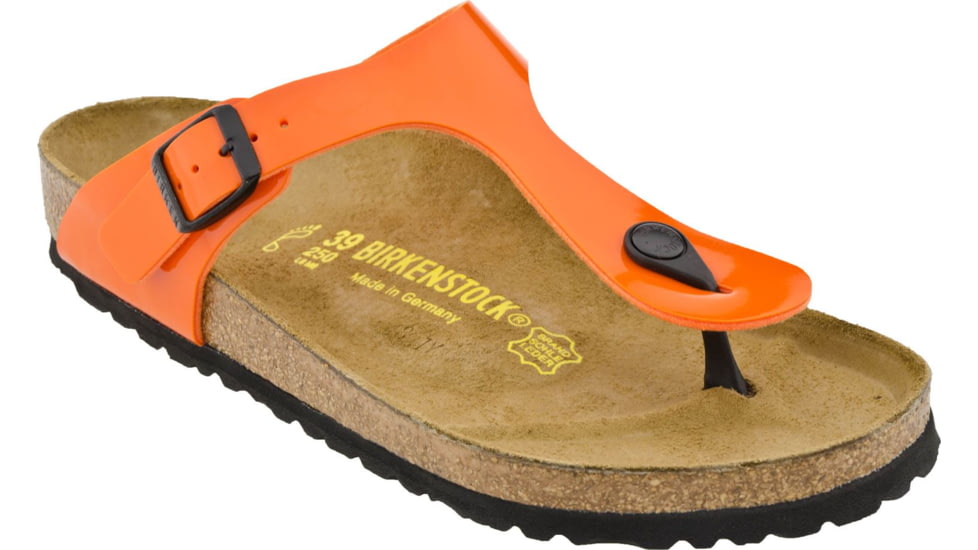 Birkenstock Gizeh Birko-Flor Sandal - Women's-Flame Orange-Medium-42