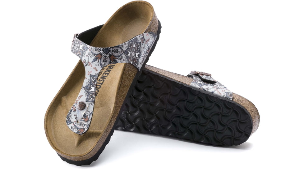 Birkenstock Gizeh Birko-Flor Sandals - Womens, Boho Flowers Navy, 39, 1015996-R-39