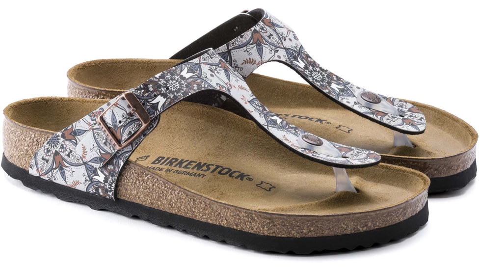 Birkenstock Gizeh Birko-Flor Sandals - Womens, Boho Flowers Navy, 39, 1015996-R-39