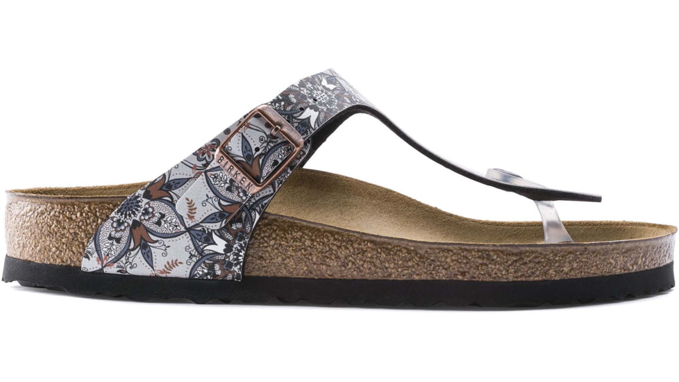 Birkenstock Gizeh Birko-Flor Sandals - Womens, Boho Flowers Navy, 39, 1015996-R-39