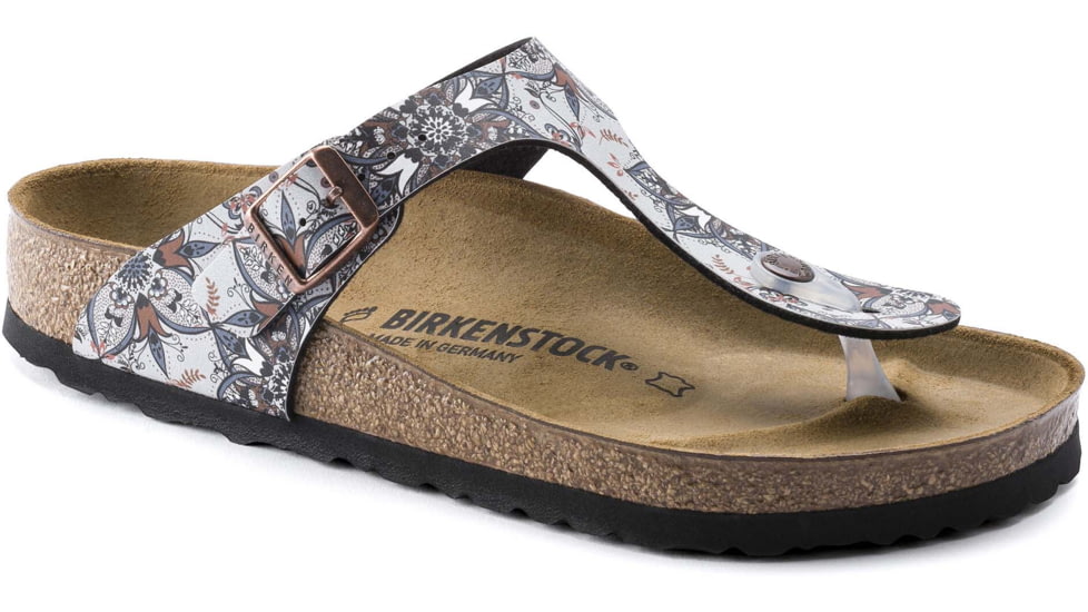 Birkenstock Gizeh Birko-Flor Sandals - Womens, Boho Flowers Navy, 39, 1015996-R-39