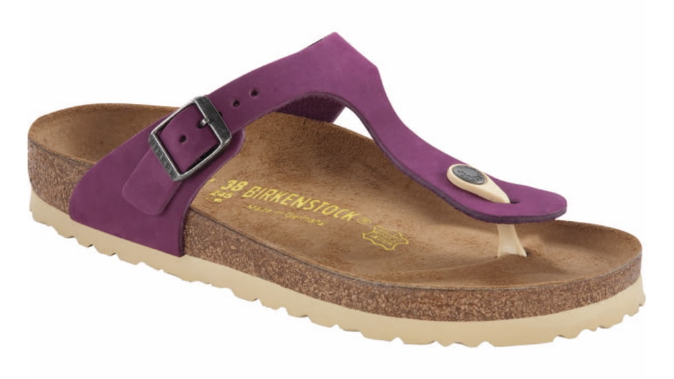 Birkenstock Gizeh Nubuck Sandal - Women's-Magenta Purple-Medium-39