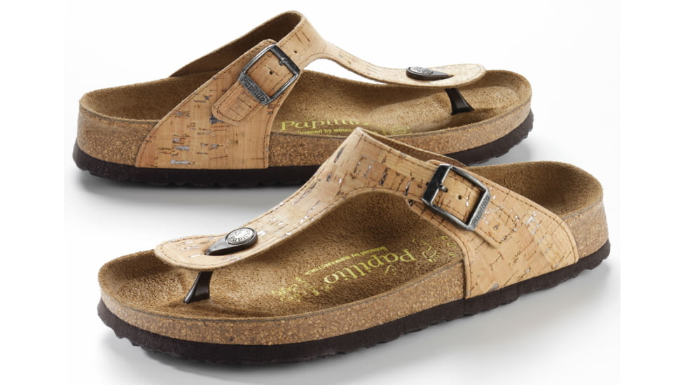 Birkenstock Gizeh Synthetic Sandal - Women's-Metallic Silver-Medium-36