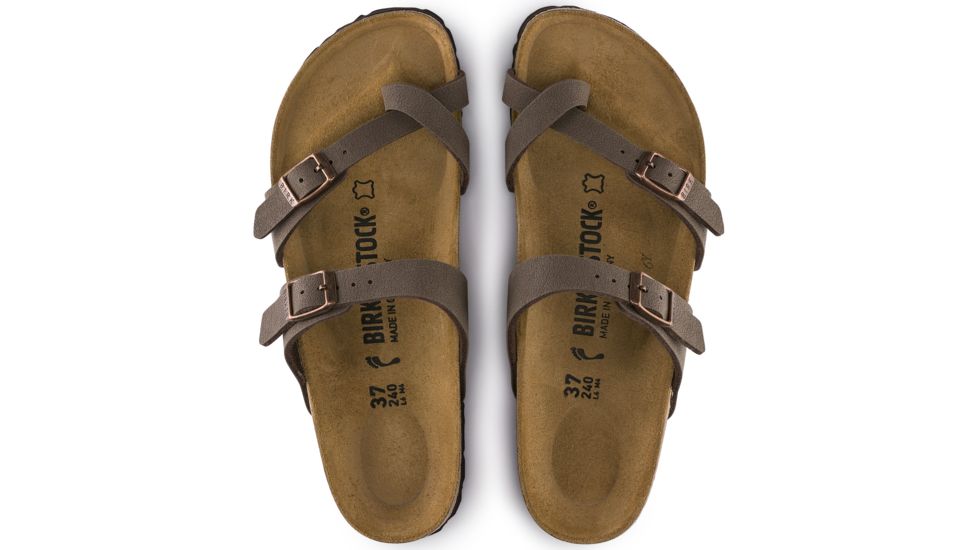 Birkenstock Mayari Birkibuc Sandal - Womens-Mocha-Medium-41