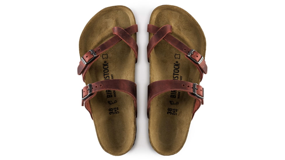 Birkenstock Mayari Oiled Leather Sandals - Womens, Earth, 41, 1015548-R-41