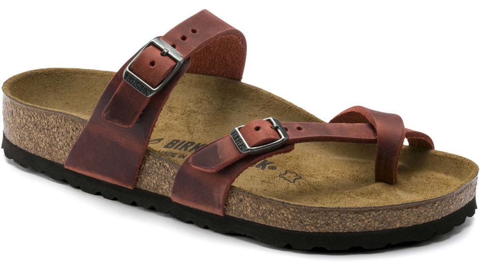 Birkenstock Mayari Oiled Leather Sandals - Womens, Earth, 41, 1015548-R-41