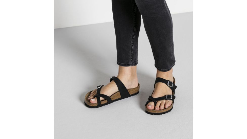 Birkenstock Mayari Oiled Leather - Women's, Black, 36 17148-1-36
