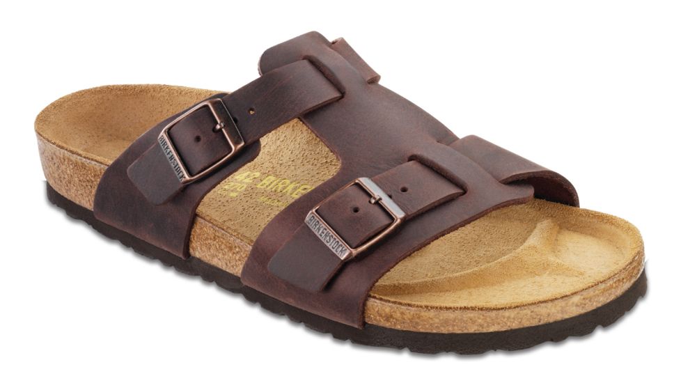 Birkenstock Riva Oiled Leather Sandal - Men's-Habana-Medium-41