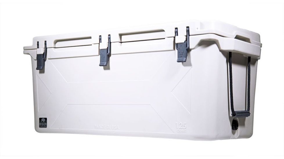 Bison Coolers 125 QT Cooler, White, 125 QT, 500601