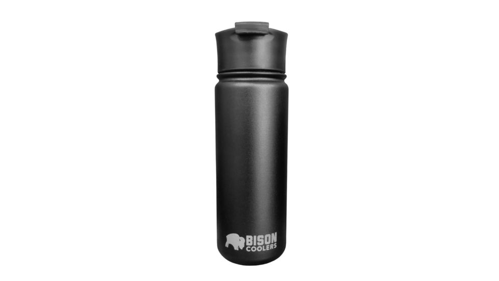 Bison Coolers Bottle, Black, 18 oz, 970101