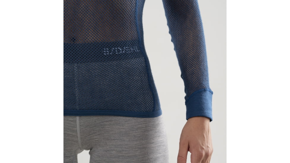 Bjorn Daehlie Airnet Wool Long Sleeve Baselayer - Womens, Estate Blue, Small, 332996-25300-S