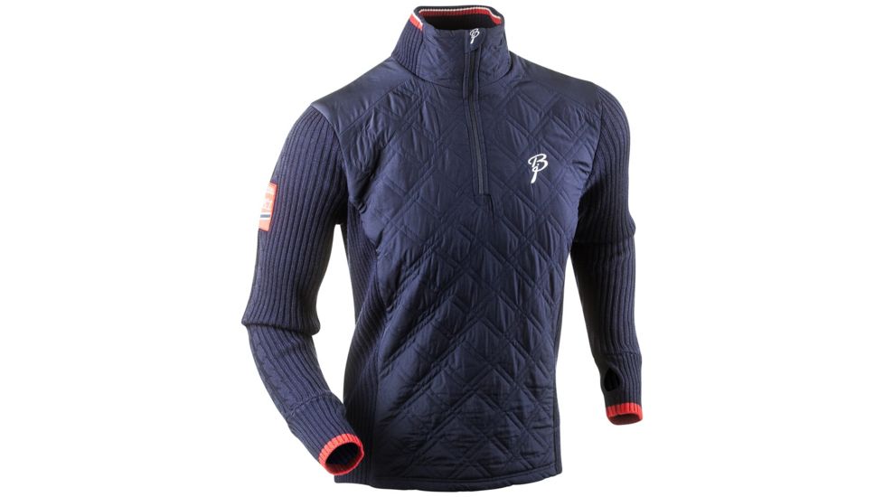 Bjorn Daehlie Half Zip Comfy - Men's -Evening Blue/Black-X-Large