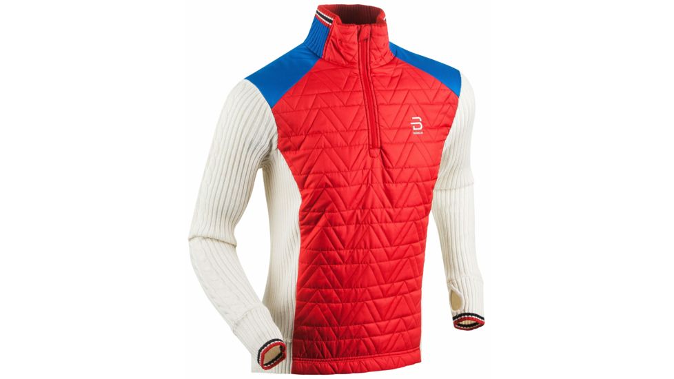 Bjorn Daehlie Half Zip Comfy - Men's -High Risk Red-Small
