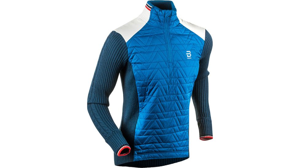 Bjorn Daehlie Half Zip Comfy - Men's -Mykonos Blue-Small