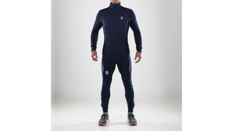Bjorn Daehlie Half Zip Comfy Sweater - Mens, Evening Blue, 2XL, 332024-25100-XXL